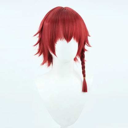 Anime Blue Lock Cosplay Wigs Ranze Kurona Wine Red Wigs