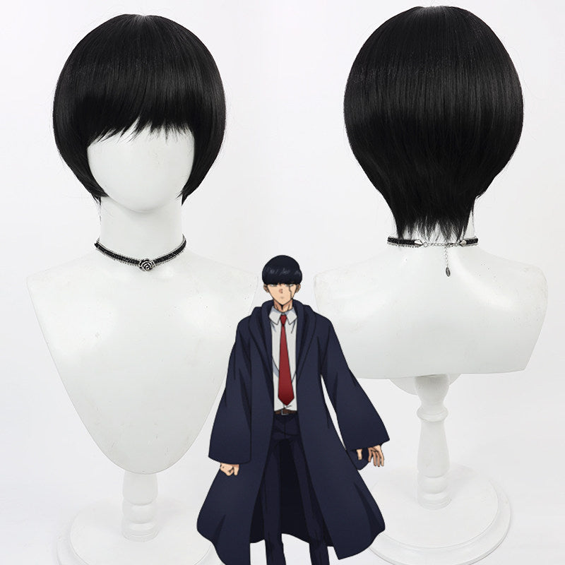 Anime Cosplay Wigs Anime Mash Burnedead Mashle: Magic and Muscles Black Wigs