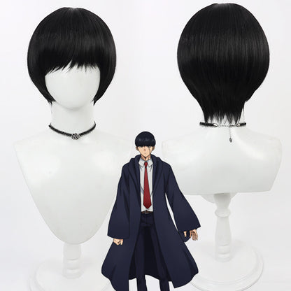 Anime Cosplay Wigs Anime Mash Burnedead Mashle: Magic and Muscles Black Wigs