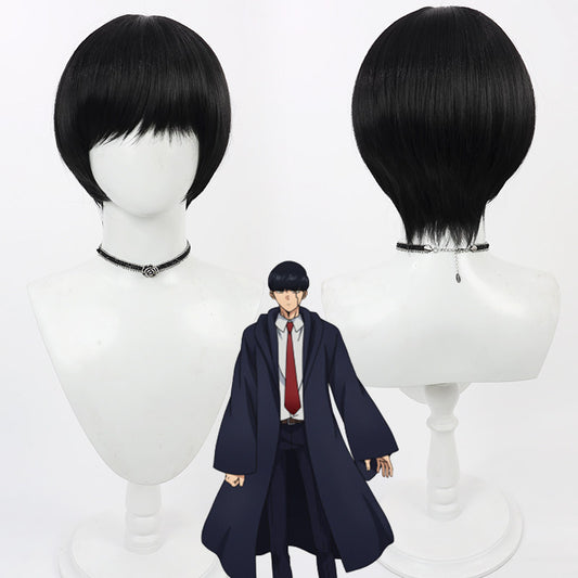 Anime Cosplay Wigs Anime Mash Burnedead Mashle: Magic and Muscles Black Wigs