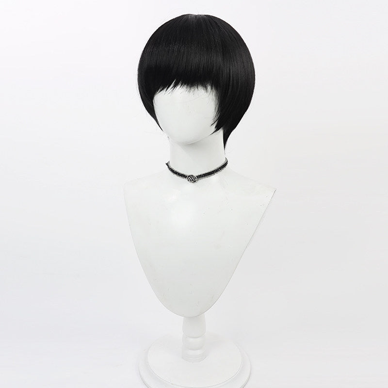 Anime Cosplay Wigs Anime Mash Burnedead Mashle: Magic and Muscles Black Wigs