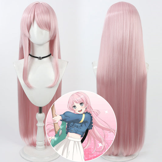 Anime Cosplay Wigs Chihaya Anon BanG Dream! Pink Wigs