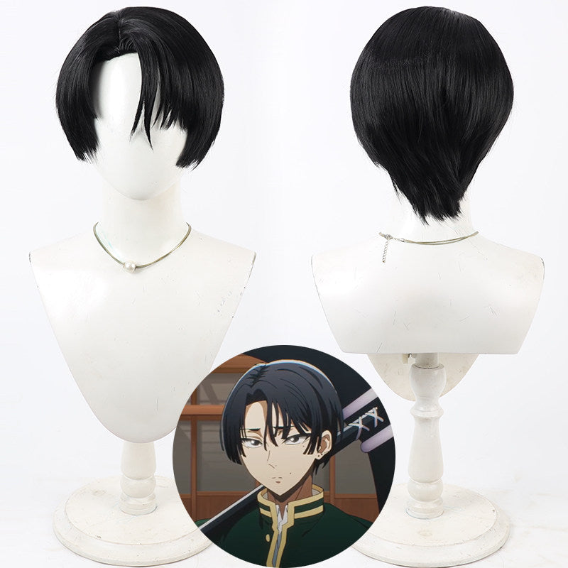 Anime Cosplay Wigs Dead Account Kasubata Kukuru Black Wigs