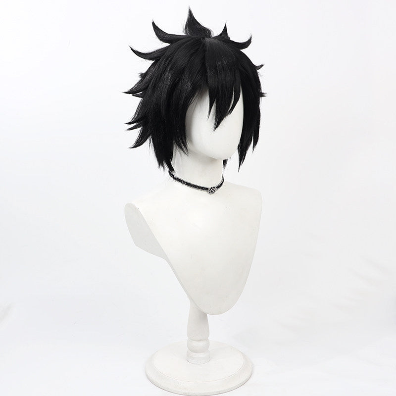 Anime Cosplay Wigs Fairy Tail Gray Fullbuster Black Wigs
