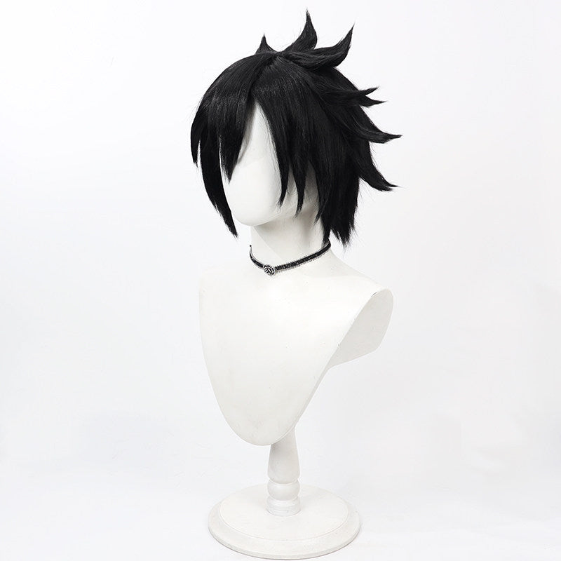 Anime Cosplay Wigs Fairy Tail Gray Fullbuster Black Wigs