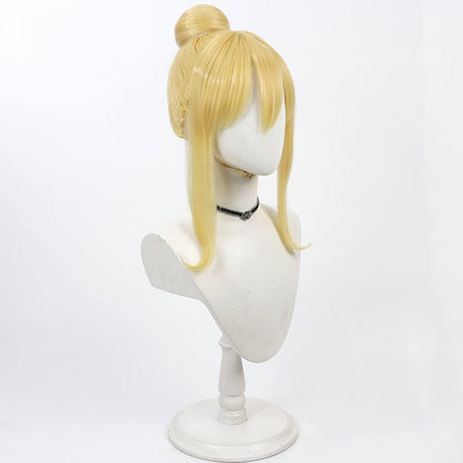 Anime Cosplay Wigs Fairy Tail Lucy Heartfilia Updo Long Sideburn Wigs