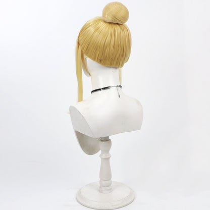 Anime Cosplay Wigs Fairy Tail Lucy Heartfilia Updo Long Sideburn Wigs