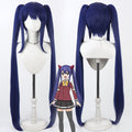 Anime Cosplay Wigs Fairy Tail Wendy Marvell Navy Ponytail Wigs