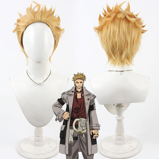 Anime Cosplay Wigs Gachiakuta Enjin Golden Wigs