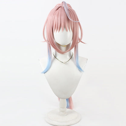 Anime Cosplay Wigs Gokurakugai Nei Takarai Pink Highlight Wigs
