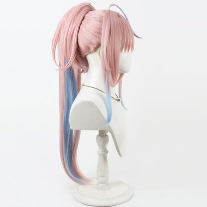 Anime Cosplay Wigs Gokurakugai Nei Takarai Pink Highlight Wigs
