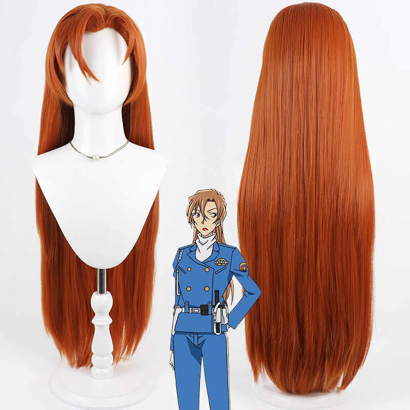 Anime Cosplay Wigs Hagiwara Chihaya Orange Wigs Detective Conan