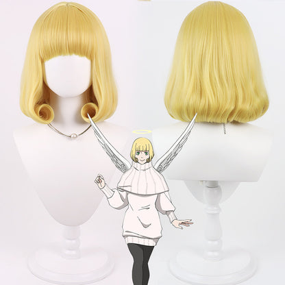 Anime Cosplay Wigs Hana Kurusu Golden Curly Wigs Jujutsu Kaisen