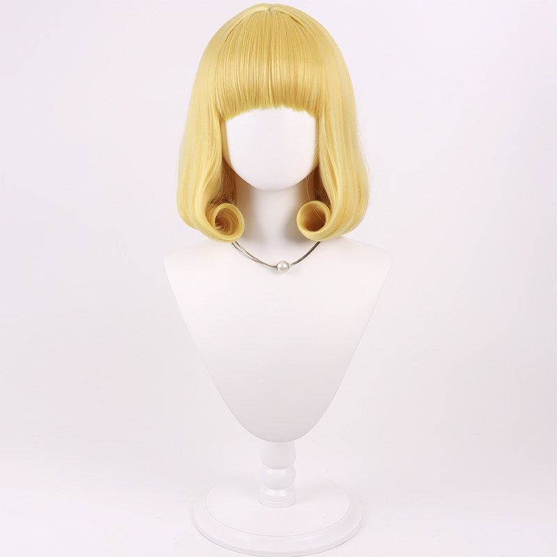 Anime Cosplay Wigs Hana Kurusu Golden Curly Wigs Jujutsu Kaisen