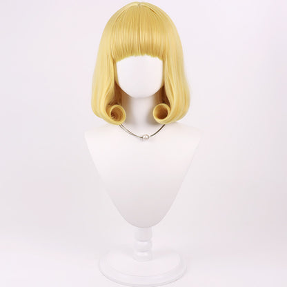 Anime Cosplay Wigs Hana Kurusu Golden Curly Wigs Jujutsu Kaisen