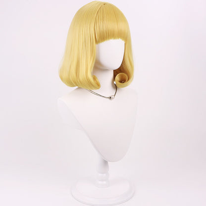 Anime Cosplay Wigs Hana Kurusu Golden Curly Wigs Jujutsu Kaisen