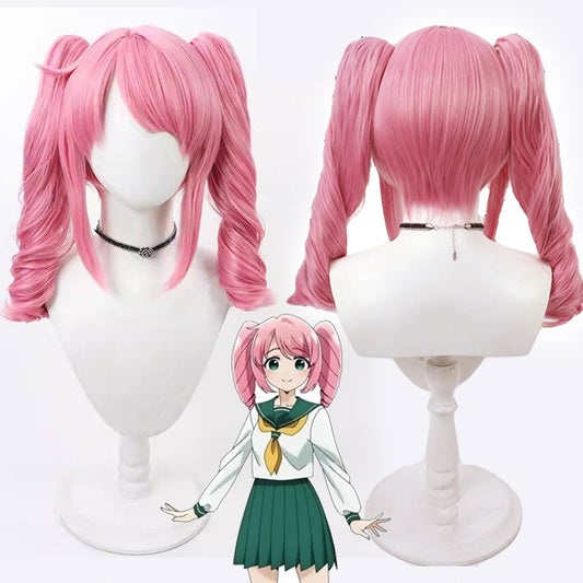Anime Cosplay Wigs Hanabishi Haruka Pink Wigs Gushing over Magical Girls