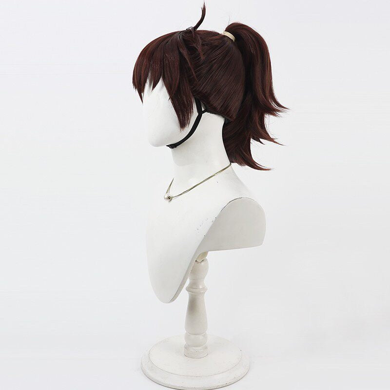 Anime Cosplay Wigs Hansuke Doi Ninjaboy Rantaro Dark Brown Wigs