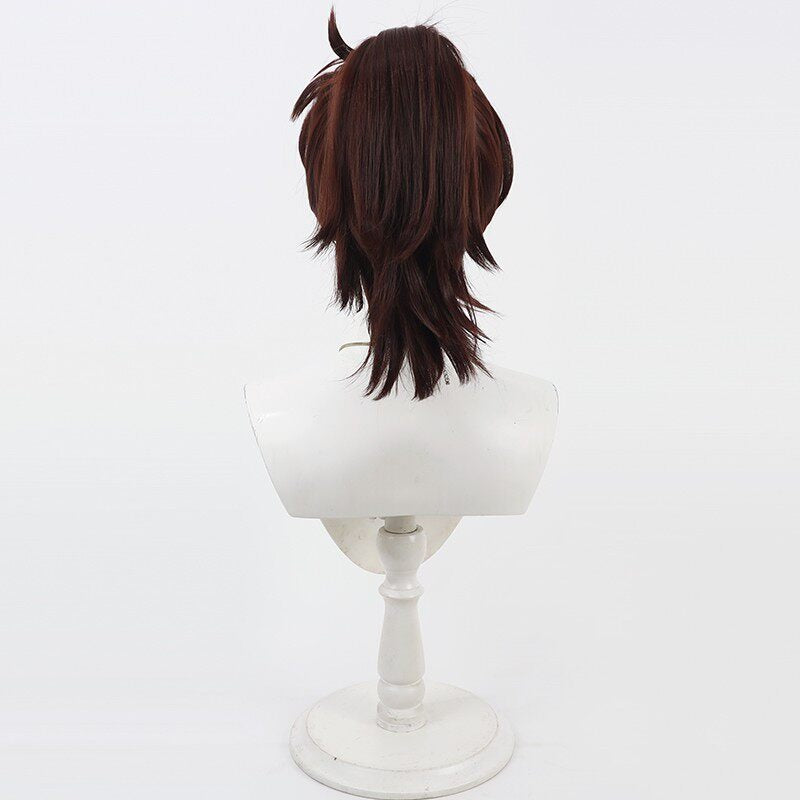 Anime Cosplay Wigs Hansuke Doi Ninjaboy Rantaro Dark Brown Wigs