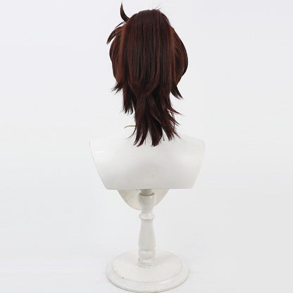 Anime Cosplay Wigs Hansuke Doi Ninjaboy Rantaro Dark Brown Wigs