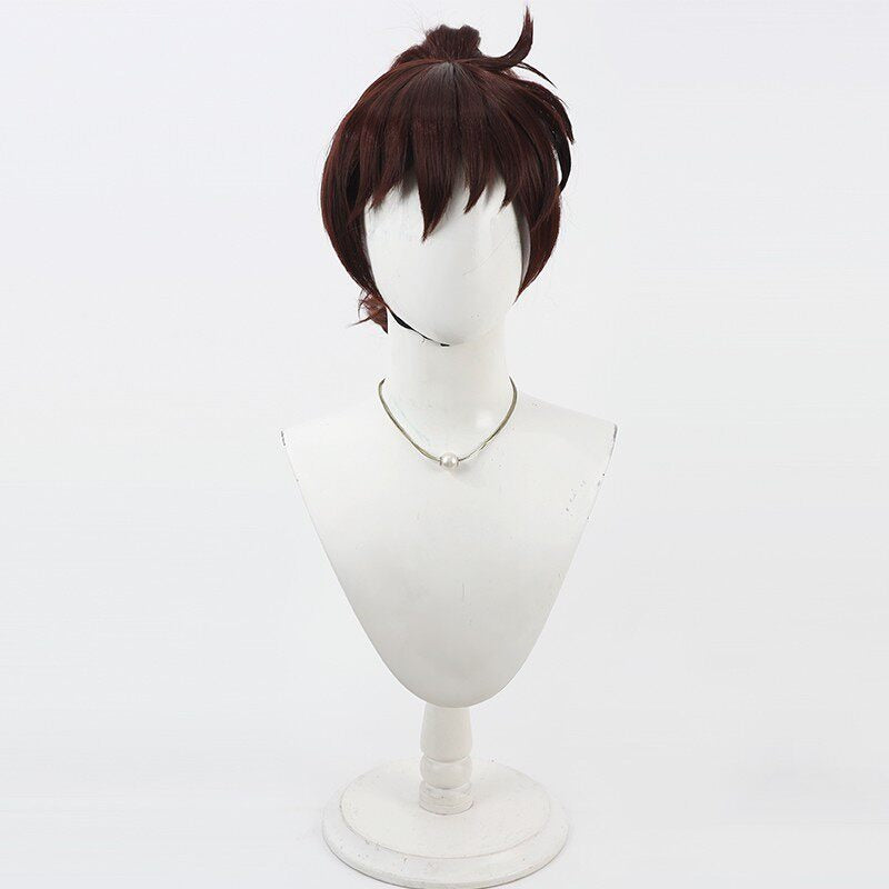 Anime Cosplay Wigs Hansuke Doi Ninjaboy Rantaro Dark Brown Wigs