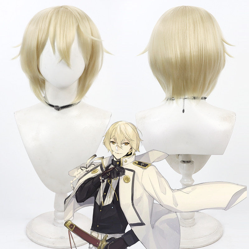 Anime Cosplay Wigs Higekiri Touken Ranbu Online Light Blue Wigs