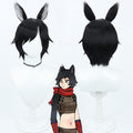 Anime Cosplay Wigs Izutsumi Black Wigs Delicious in Dungeon