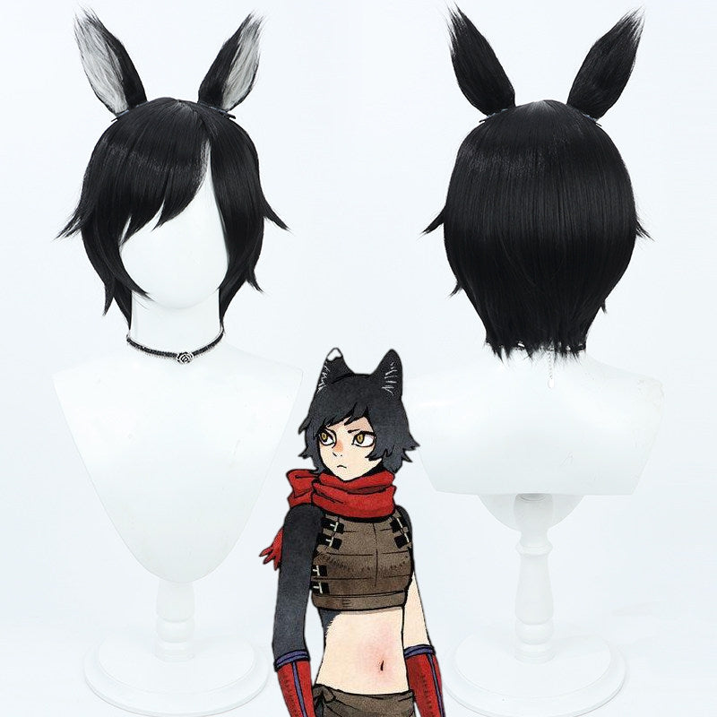 Anime Cosplay Wigs Izutsumi Black Wigs Delicious in Dungeon
