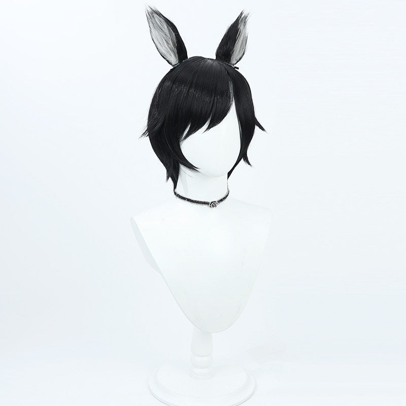 Anime Cosplay Wigs Izutsumi Black Wigs Delicious in Dungeon