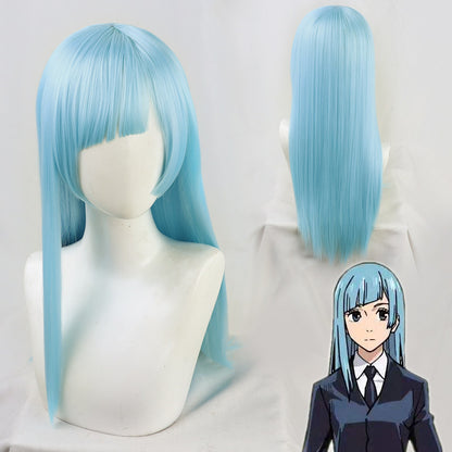 Anime Cosplay Wigs Kasumi Miwa Long Straight Wigs Jujutsu Kaisen