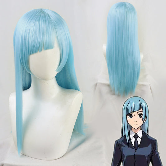 Anime Cosplay Wigs Kasumi Miwa Long Straight Wigs Jujutsu Kaisen