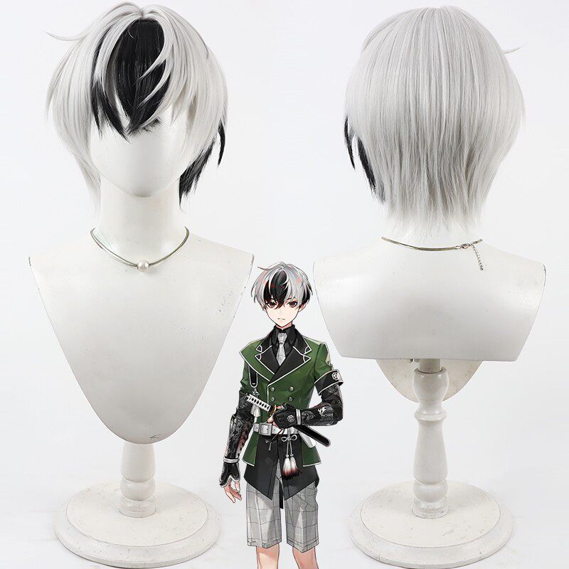 Anime Cosplay Wigs Kurikara Gou Silver Wigs Touken Ranbu Online