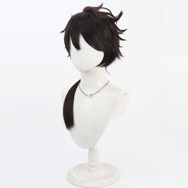 Anime Cosplay Wigs Mutsunokami Yoshiyuki Brown Wigs Touken Ranbu Online