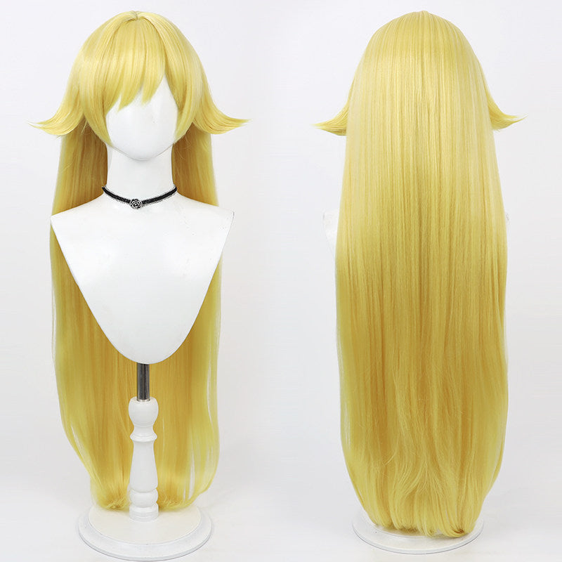 Anime Cosplay Wigs Nisemonogatari Shinobu Oshino Yellow Wigs
