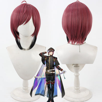 Anime Cosplay Wigs Omokage Wine Red Gradient Wigs Touken Ranbu Online