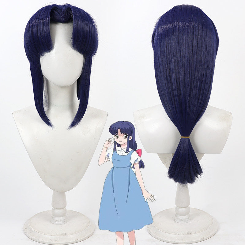 Anime Cosplay Wigs Ranma ½ Akane Tendo Navy Wigs