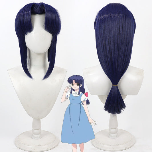 Anime Cosplay Wigs Ranma ½ Akane Tendo Navy Wigs
