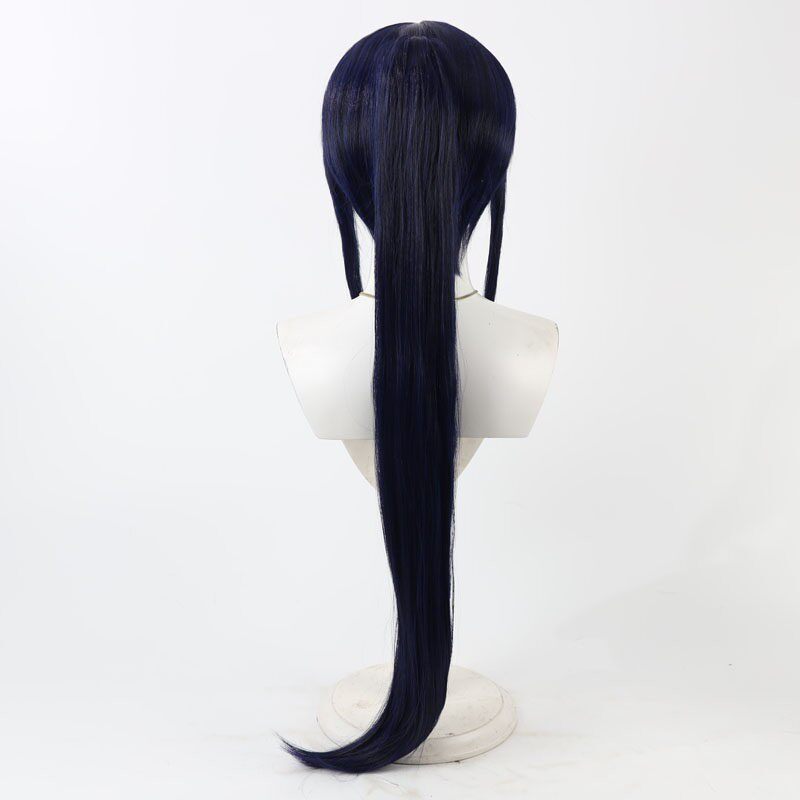 Anime Cosplay Wigs Shinguuji Sakura Dark Blue Wigs Sakura Wars