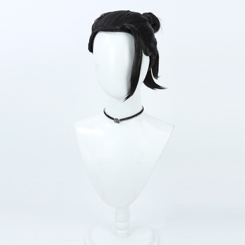 Anime Cosplay Wigs Suguru Geto Black Wigs Jujutsu Kaisen