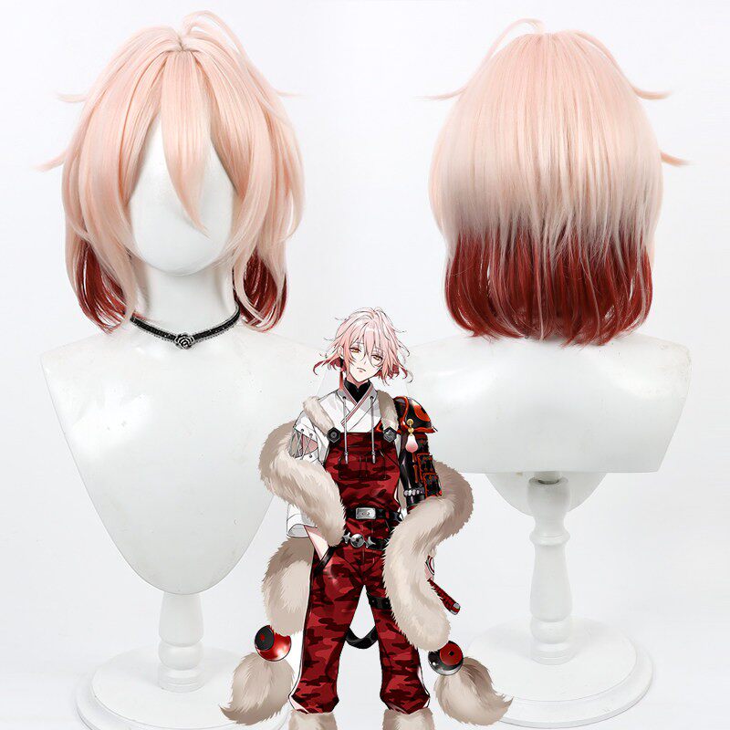 Anime Cosplay Wigs Touken Ranbu Online Hanjin Pink Gradient Wigs