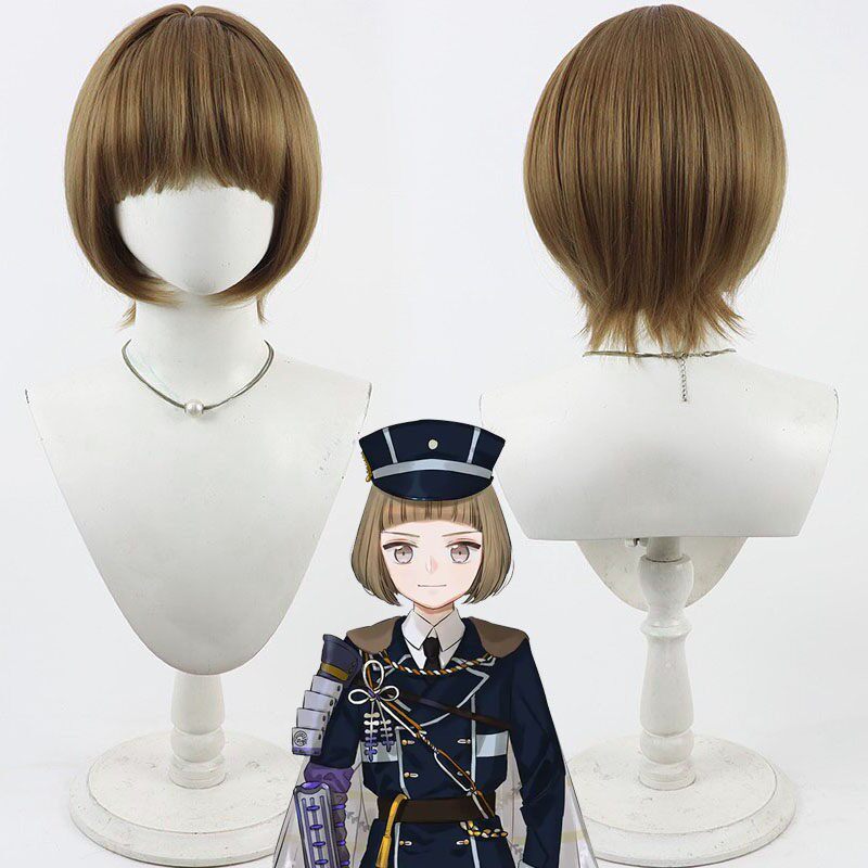 Anime Cosplay Wigs Touken Ranbu Online Maeda Toushirou Brown Wigs