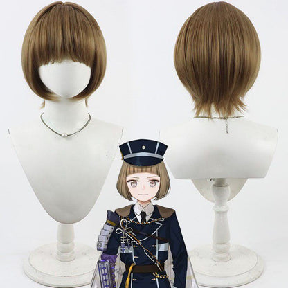 Anime Cosplay Wigs Touken Ranbu Online Maeda Toushirou Brown Wigs