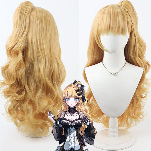 Anime Cosplay Wigs Trials Housho Margo Black Wigs Saeki Millia Yellow Wigs