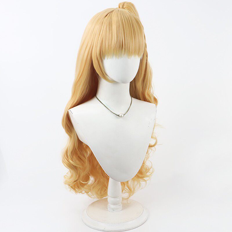 Anime Cosplay Wigs Trials Housho Margo Black Wigs Saeki Millia Yellow Wigs