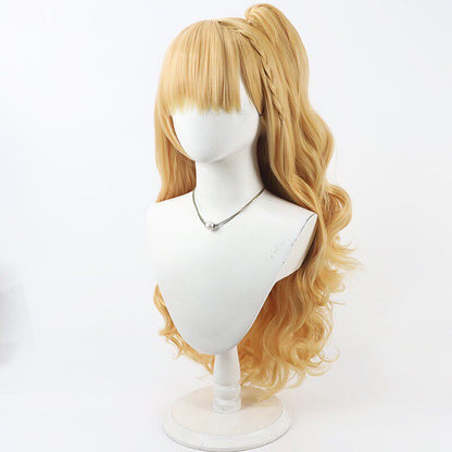 Anime Cosplay Wigs Trials Housho Margo Black Wigs Saeki Millia Yellow Wigs
