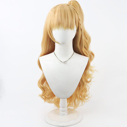 Anime Cosplay Wigs Trials Housho Margo Black Wigs Saeki Millia Yellow Wigs