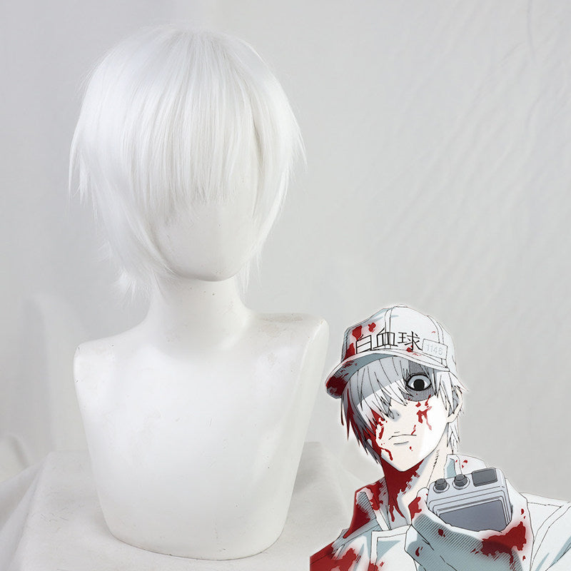 Anime Cosplay Wigs White Blood Cell Cells at Work!