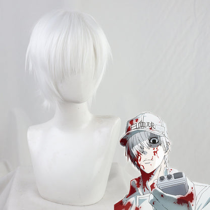 Anime Cosplay Wigs White Blood Cell Cells at Work!