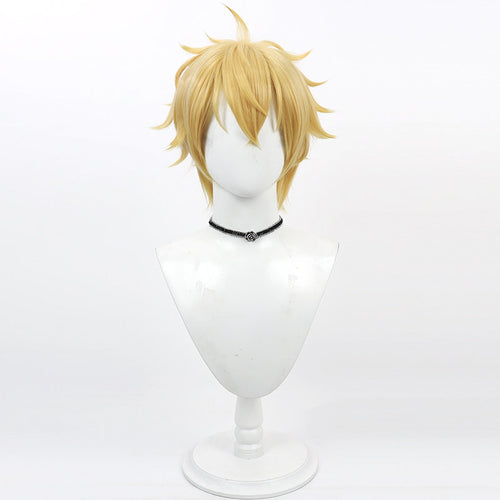 Anime Cosplay Wigs Wind Breaker Akihiko Nirei Yellow Flip Wigs