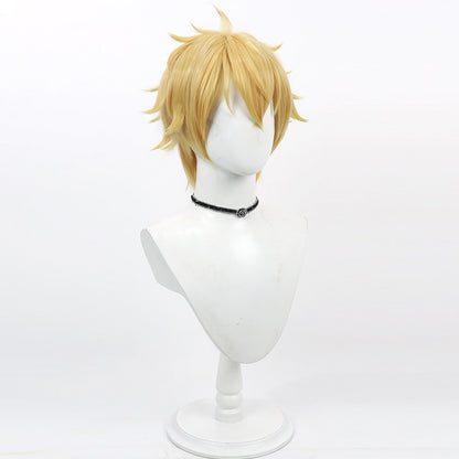 Anime Cosplay Wigs Wind Breaker Akihiko Nirei Yellow Flip Wigs